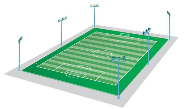 football field lights