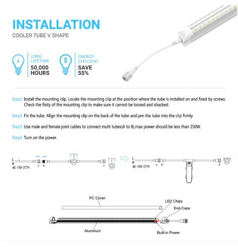 v shape cooler light v shape cooler light