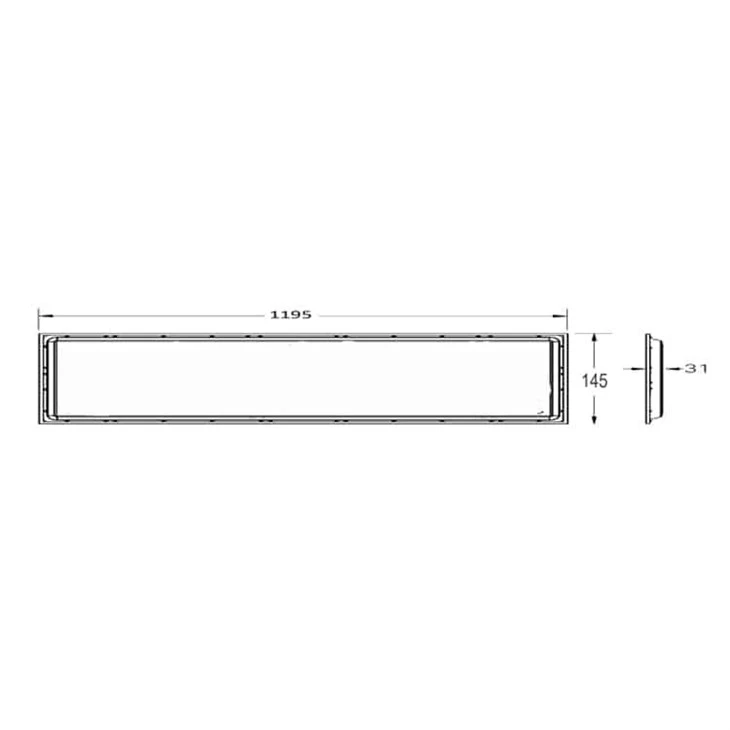 Long LED Panel Light 1200×150 Backlit 2