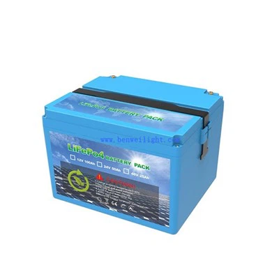 12V 100Ah แบตเตอรี่ลิเธียม LiFePO4 รอบลึก
