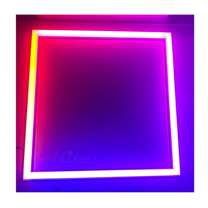 120-277V modern LED dimmable RGBW flat panel light, suitable for small space solutions in homes and offices. factory