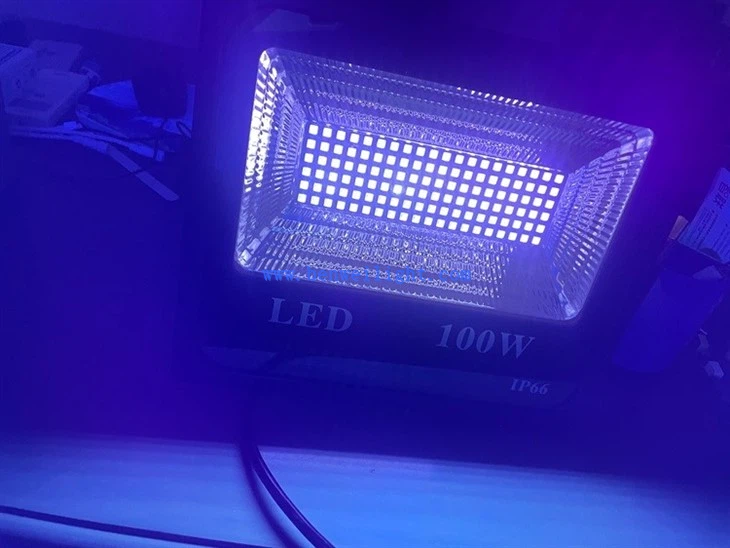 365nm 395nm UV LED แบล็กไลท์ฟลัดไลท์ 20w 50w 100w
