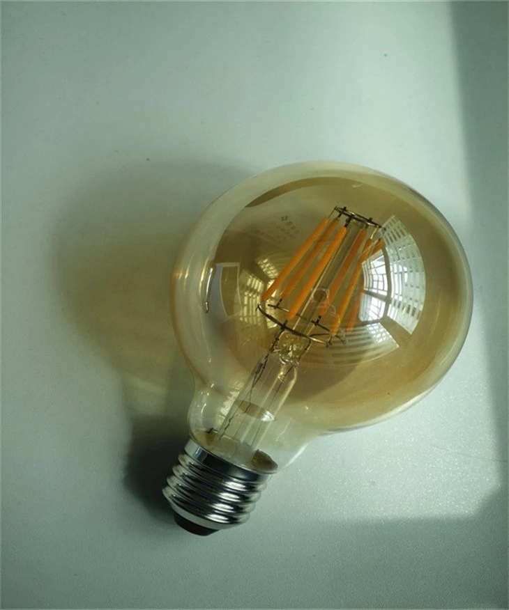 G45 E14 Clear Filament LED Bulb - 6W Decorative Light, Warm White Glow factory