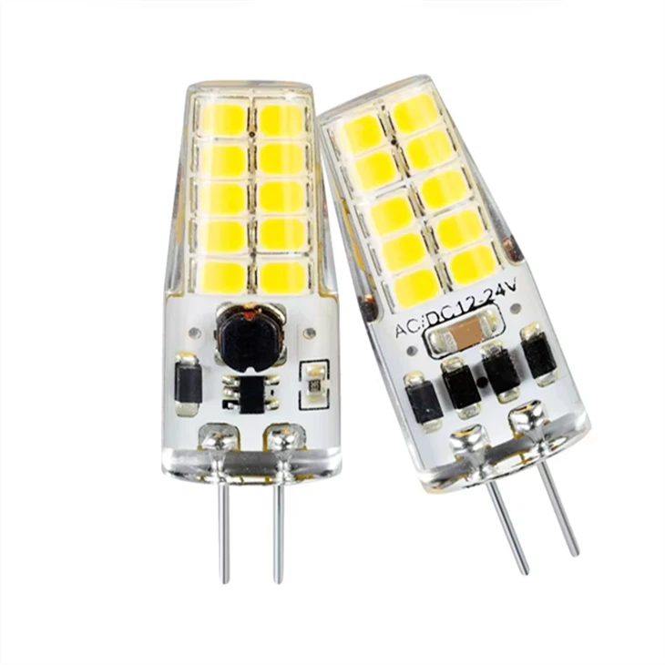 หลอด LED ข้าวโพด G4 3W 57 ชิ้น 3014 SMD AC DC 12V ไฟ 6แพ็ค