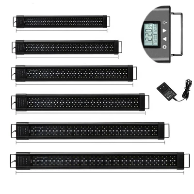 ไฟตู้ปลา IP68 60W RGB พร้อมตัวจับเวลาและขายึดแบบขยายได้