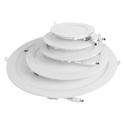 โคมไฟเพดาน LED แบบฝังกลมแบน 12 วัตต์ ขนาด 6- นิ้ว