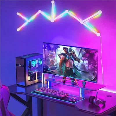 ไฟติดผนัง LED RGB อัจฉริยะ – ซิงค์เพลงและการตกแต่งห้องเล่นเกม