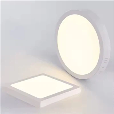 ไฟ LED แผงกลมแบบติดพื้นผิว 12W