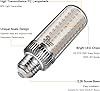 This Energy-saving 27 Watt LED Corn Cob Light Bulb (model: EC-LED-CCL27W-5000) Emits 5000K Light (typically Daylight Tone) And Features A Corn Cob LED Design, Compatible With Standard Bases (e.g., E26) For Daily Lighting in Homes, Small Commercial Spaces, Offices, Or Garage Areas