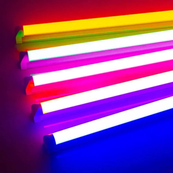หลอดไฟ LED T8 สีเหลือง/สีม่วง/ชมพู/เขียว/น้ำเงิน/แดง